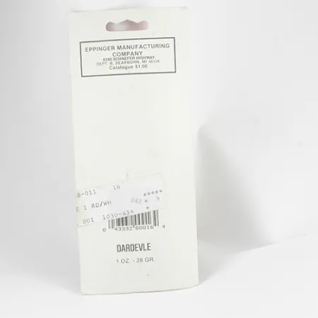 Eppinger Dardevle Cucharilla, Rojo / Níquel / Marfil, 28g, #2557