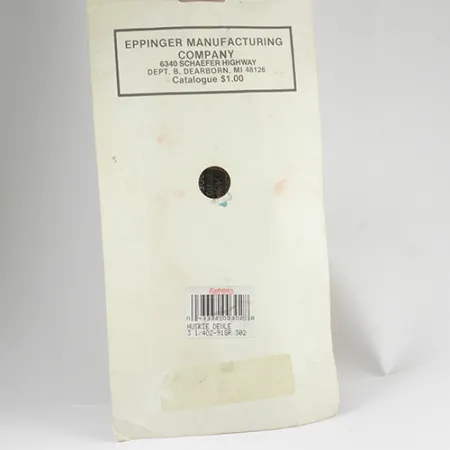 Eppinger Dardevle Huskie Devle Cucharilla, Negro/Marfil, 91g, #2560