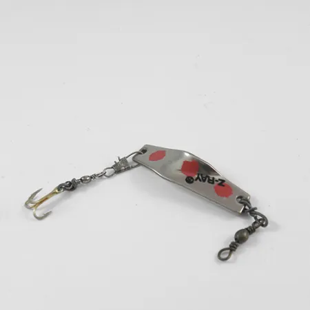 Z-RAY Lures Z-Ray Cucharilla, Níquel / Rojo, 4.5g, Diseño Clásico, #2562