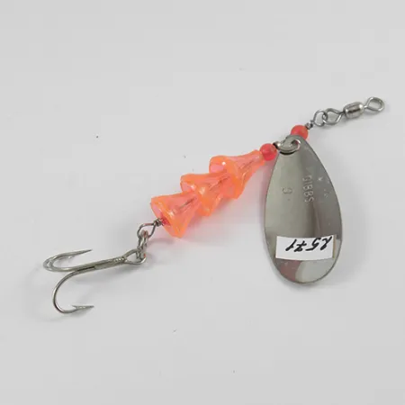 Gibbs Cucharilla Giratoria, Níquel, 7g, Perlas Estriadas, #2571