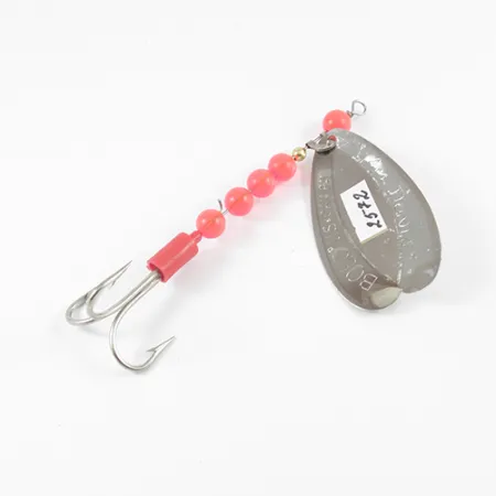 Cucharilla Luhr Jensen Les Davis Bolo, Níquel / Rojo, 9g, #2572