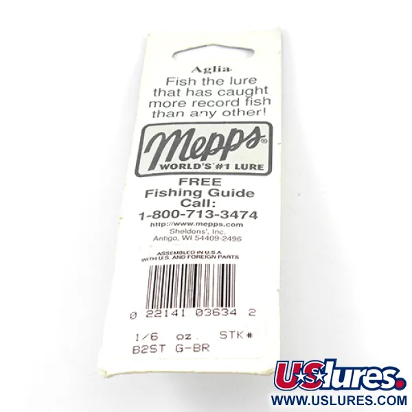 Mepps Aglia 2 Dressed Squirrel Tail Cucharilla, Latón, 4,7g, #2593