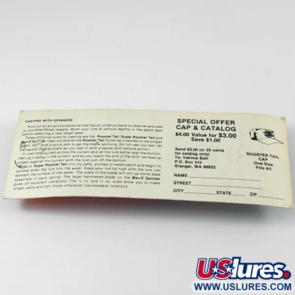 Worden’s Original Rooster Tail 6 Cucharilla, Plata/Rosa, 15g, #2597