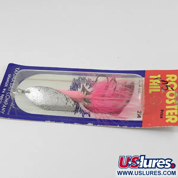 Worden’s Original Rooster Tail 6 Cucharilla, Plata/Rosa, 15g, #2597