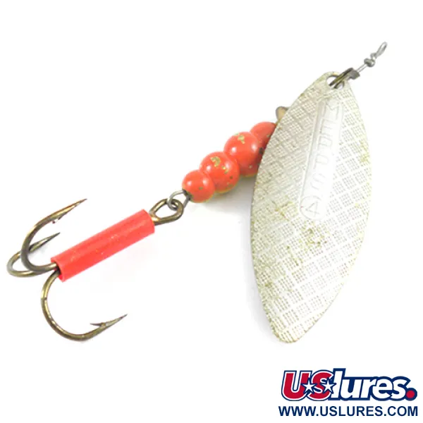 Mepps Aglia Long 4 Cucharilla, Níquel, 17g, Hoja sauce, #2606