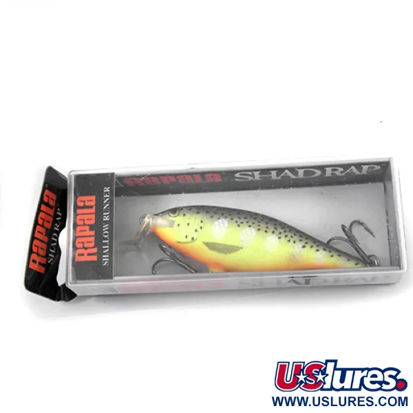 Rapala Shallow Shad Rap Señuelo, Perca, 7g, Balsa, #2613