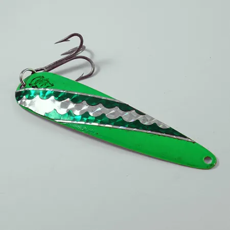 Cucharilla Eppinger Dardevle King Flutter Devle 3200, Verde/Blanco, #2648