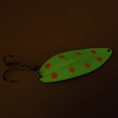 TODDCO Main liner Glow Cucharilla, Glow White/Red/Nickel, 21g, #2662