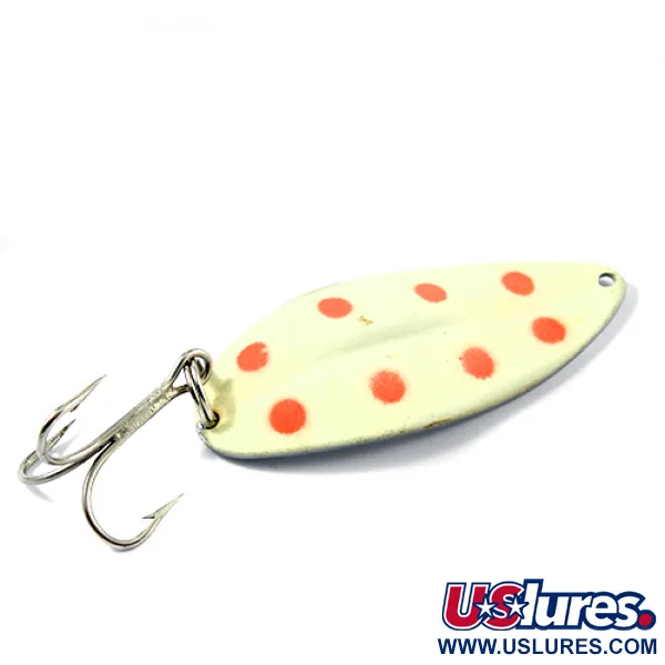 TODDCO Main liner Glow Cucharilla, Glow White/Red/Nickel, 21g, #2662