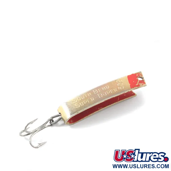 Super-Duper 502 Cucharilla, Oro / Rojo, 2.5g, Señuelo Vintage, #2667
