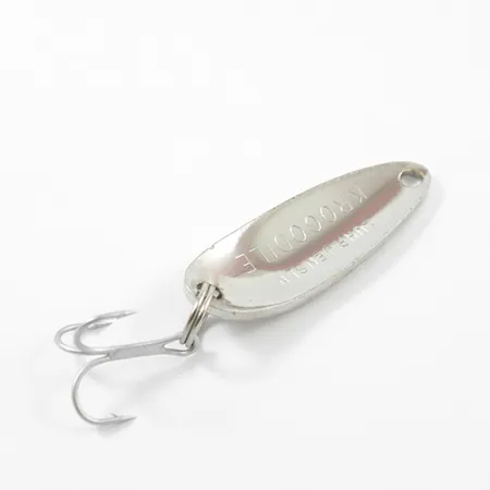 Luhr Jensen Krocodile Cucharilla, Hammered Nickel, 7g, Profundidad, #2682