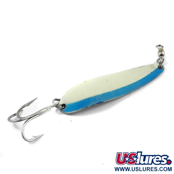 Cucharilla Luhr Jensen Krocodile Die #4 Glow, Azul/Blanco, 14g, #2707