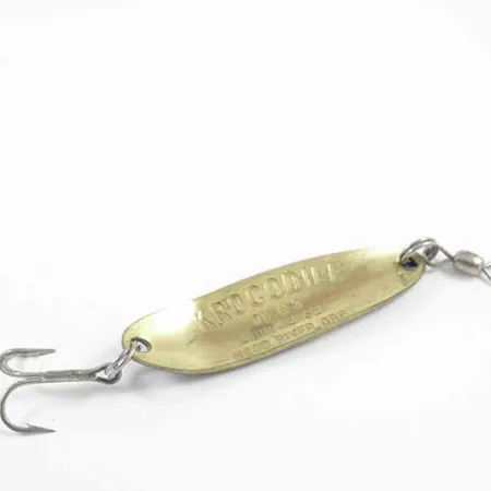 Luhr Jensen Krocodile Die #3 Cucharilla, Frog (Verde/Amarillo), 10g, #2716