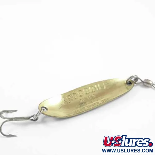 Luhr Jensen Krocodile Die #3 Cucharilla, Frog (Verde/Amarillo), 10g, #2716