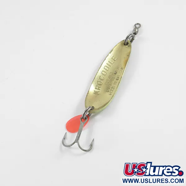 Luhr Jensen Krocodile Die #3 Cucharilla, Fire Tiger/Latón, 14g, #2736