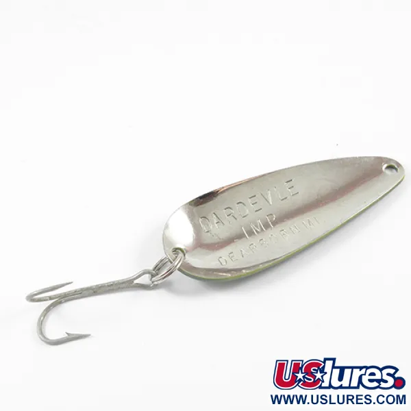 Eppinger Dardevle Imp Cucharilla, Frog/Nickel, 11g, Logo Devil, #2741