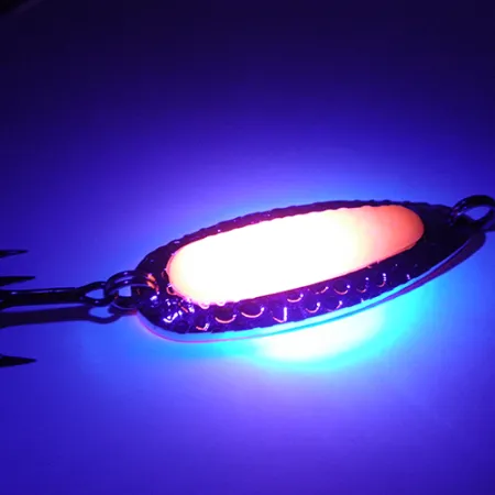 Blue Fox Pixee UV Cucharilla, Níquel / Rosa, 14g, Núcleo UV, #2744