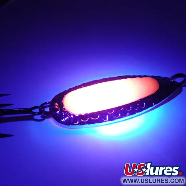 Blue Fox Pixee UV Cucharilla, Níquel / Rosa, 14g, Núcleo UV, #2744