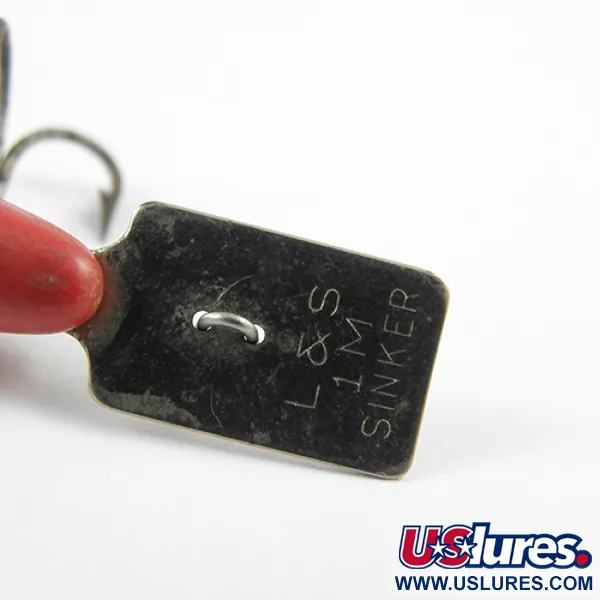 L&S Bait MirrOlure Señuelo Hundido, Rojo/Blanco, 2.5g, Babero, #2748