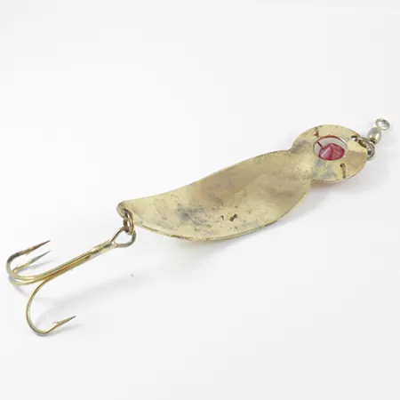 Lucky Strike One Eye Wiggler Cucharilla, Oro / Rojo, 28g, Latón, #2759