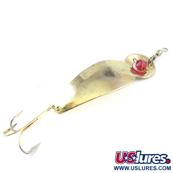 Lucky Strike One Eye Wiggler Cucharilla, Oro / Rojo, 28g, Latón, #2759
