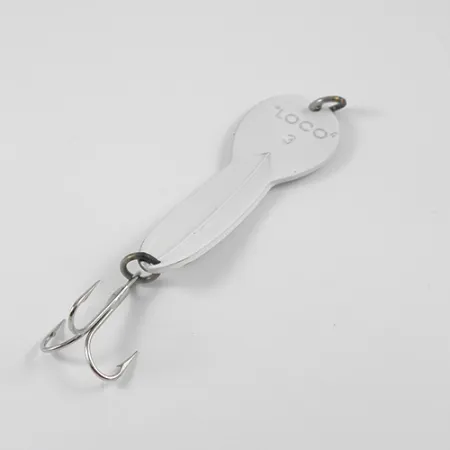 Glen Evans Loco 3 Cucharilla, Blanco/Holograma, 17g, Vintage, #2771