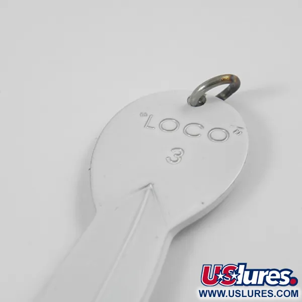 Glen Evans Loco 3 Cucharilla, Blanco/Holograma, 17g, Vintage, #2771