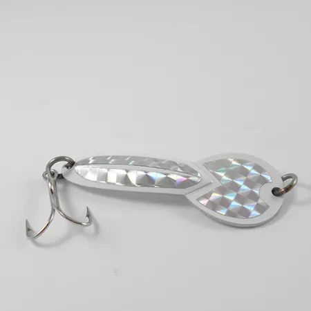 Glen Evans Loco 3 Cucharilla, Blanco/Holograma, 17g, Vintage, #2771