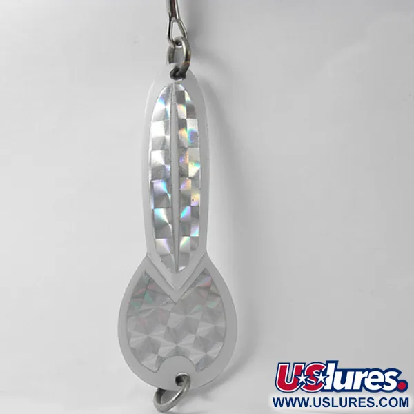 Glen Evans Loco 3 Cucharilla, Blanco/Holograma, 17g, Vintage, #2771