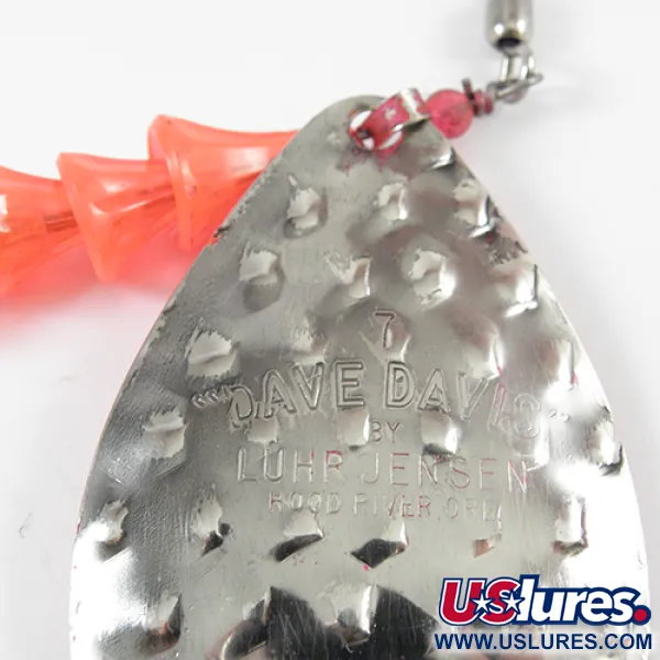 Luhr Jensen Dave Davis Cucharilla curricán, Rosa/Níquel, 17g, #2776