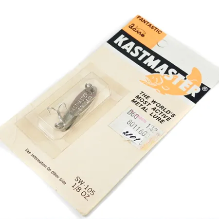 Acme Kastmaster Cucharilla, Plateado, 3,5g, Aerodinámico, #2801