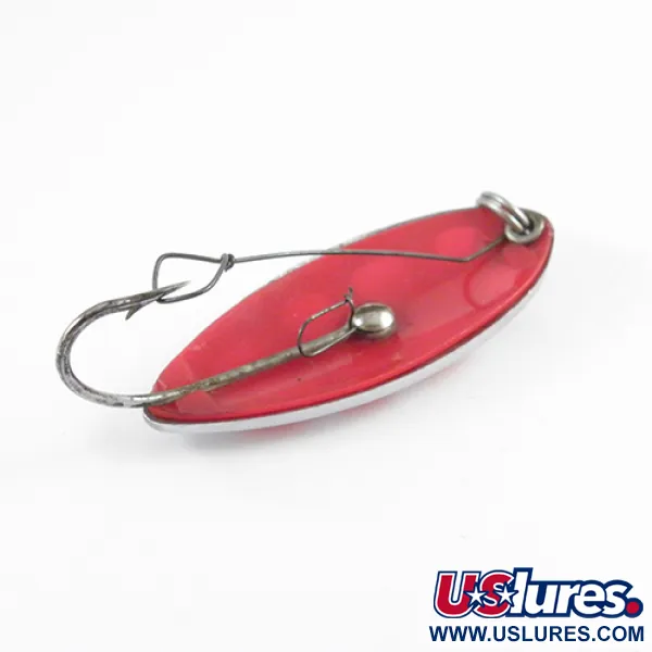 South Bend Sun Spot Cucharilla, Níquel / Rojo, 14g, antialgas, #2807