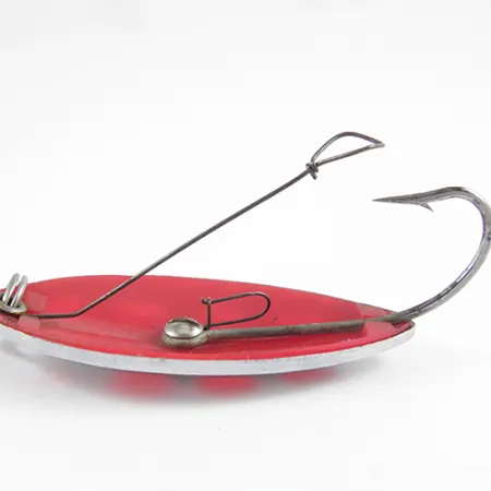 South Bend Sun Spot Cucharilla, Níquel / Rojo, 14g, antialgas, #2807