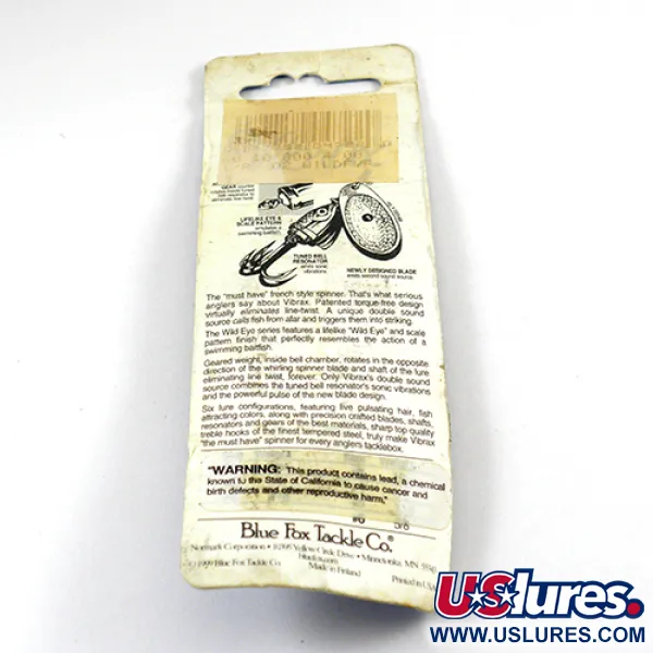 Blue Fox Vibrax Wild Eye Cucharilla, Dorado, 4g, Wild Eye, #2810