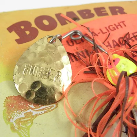 Bomber Bushwhacker Spinnerbait, Latón, 7g, Pala Martilleada, #2809
