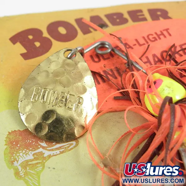Bomber Bushwhacker Spinnerbait, Latón, 7g, Pala Martilleada, #2809