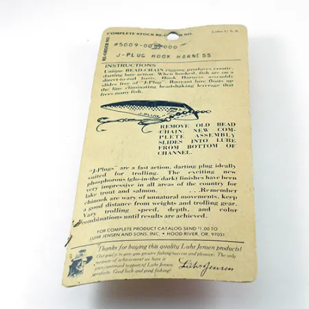 Luhr Jensen Hook Harness Montaje, Níquel, 6g, Cadena de bolas, #2811