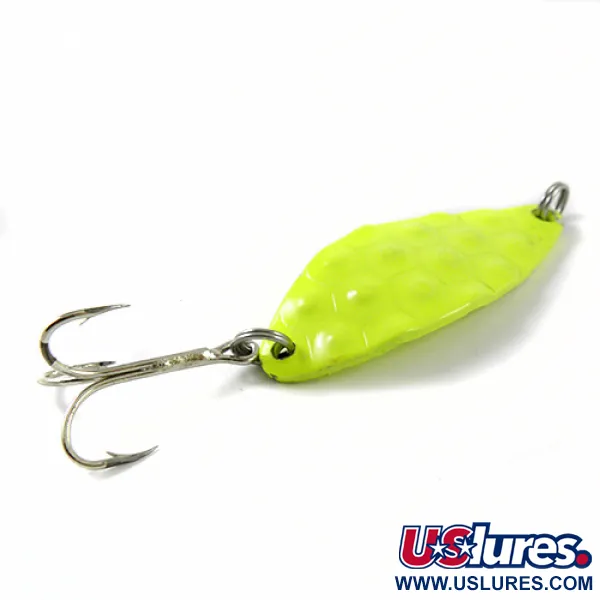 Gibbs KOHO Cucharilla, Chartreuse, 14g, Textura martillada, #2813