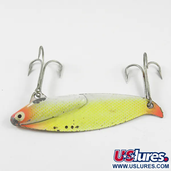 Heddon Sonar 435 Blade Bait, Amarillo/Rojo, 35g, Acción Ajustable, #2820