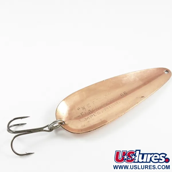 Nebco FlashBait 66 Cucharilla, Cobre, 21g, Vintage, #2823
