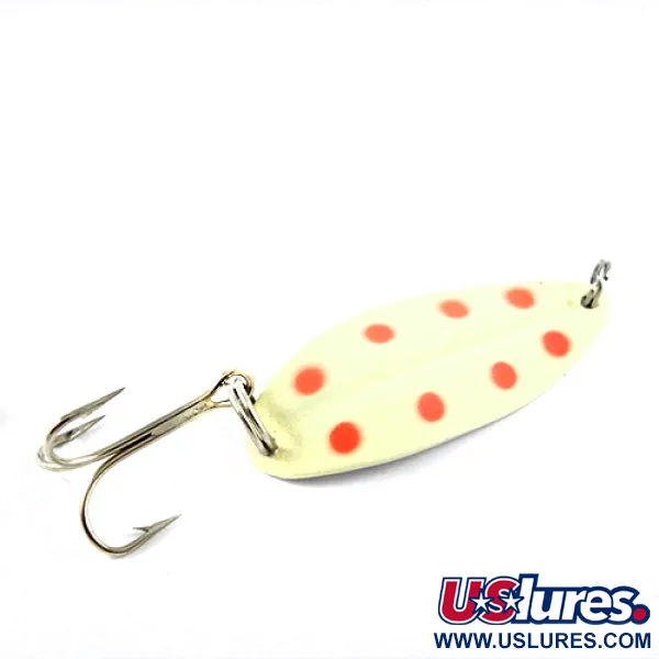 TODDCO Main liner Glow Cucharilla, Blanco/Rojo/Níquel, 12,5g, #2839