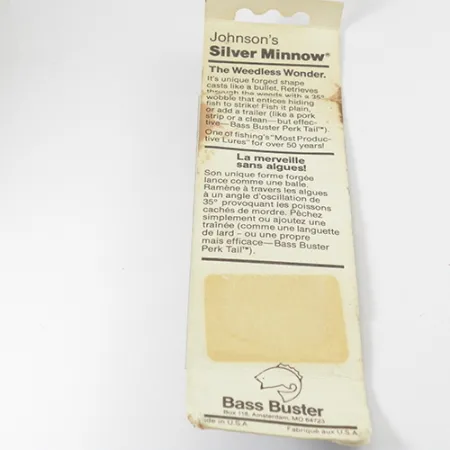 Johnson Silver Minnow Cucharilla, Oro, 5g, Antialgas, #2845