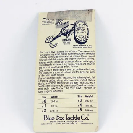 Blue Fox Super Vibrax 3 Cucharilla, Plata, 8g, Anti-torsión, #2848