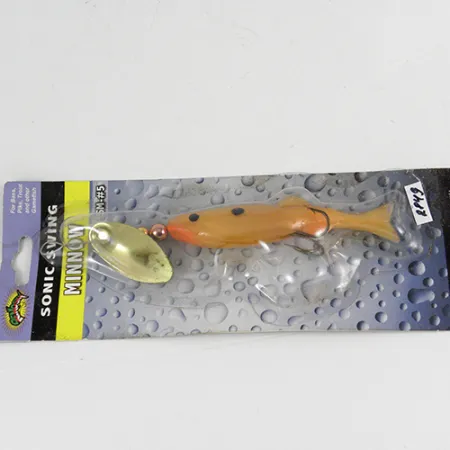 Renosky Sonic Swing Minnow Spinner Híbrido, Oro, 7g, Pala Oro, #2849