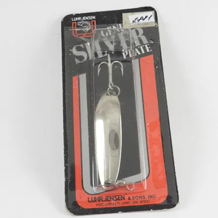 Luhr Jensen Krocodile Die #3 Cucharilla, Níquel, 7g, Perfil estrecho, #2881