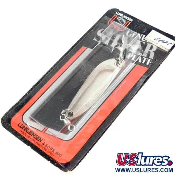 Luhr Jensen Krocodile Die #3 Cucharilla, Níquel, 7g, Perfil estrecho, #2881