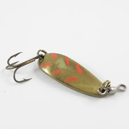 Luhr Jensen Krocodile Cucharilla, Latón, 9g, Acentos rojos, #2899