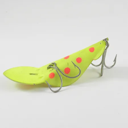 Buck Perry Spoonplug Cucharilla, Amarillo/Rojo Fluorescente, 14g, #2900