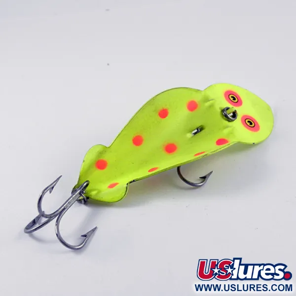 Buck Perry Spoonplug Cucharilla, Amarillo/Rojo Fluorescente, 14g, #2900