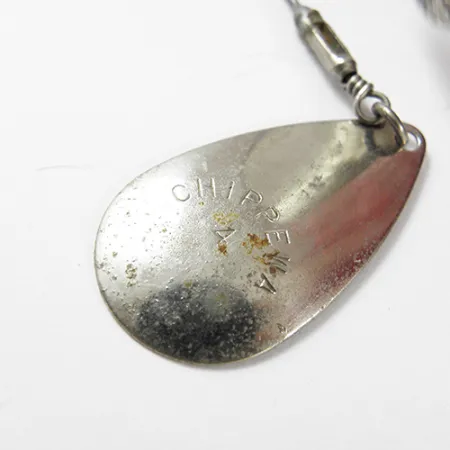 Chippewa Bait Chippewa 4 Spinnerbait, Níquel / Rojo, 28g, Doble Pala, #2909